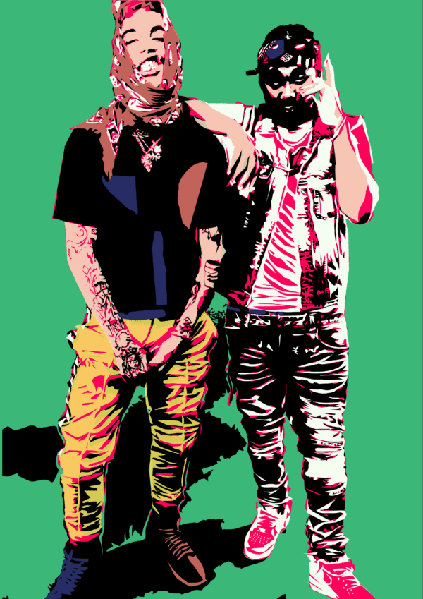 Sfera Ebbasta Hypno Carlito Fuckn It Up stampa d’arte pop Trapster Edition by SOME