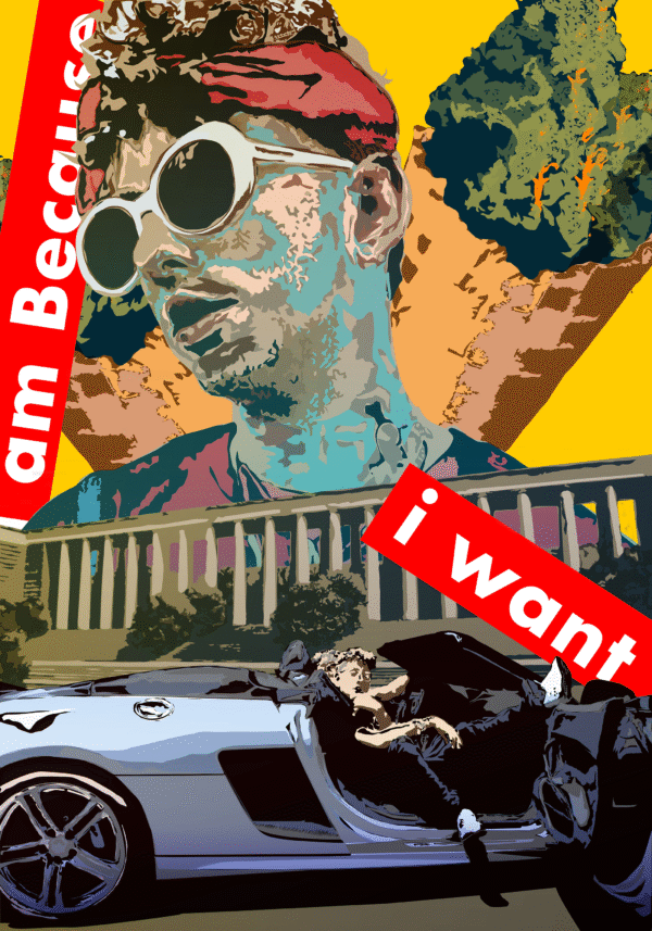 Dark Polo Gang Cono Gelato stampa d’arte pop Trapster Edition by SOME