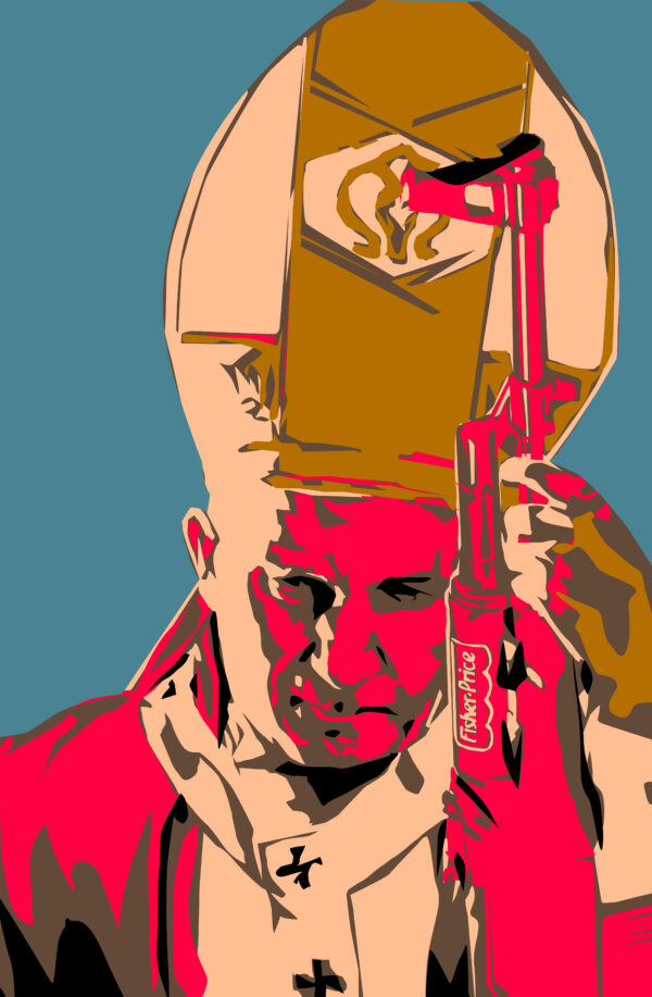 The Physical Impossibility of Extinguishing Historical Fires with a Plastic Toy. | 2020_CP_PopeFisherPrice_DIG